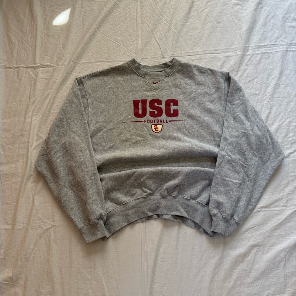 Nike center swoosh USC Trojans Football crewneck sweatshirt Men’s L